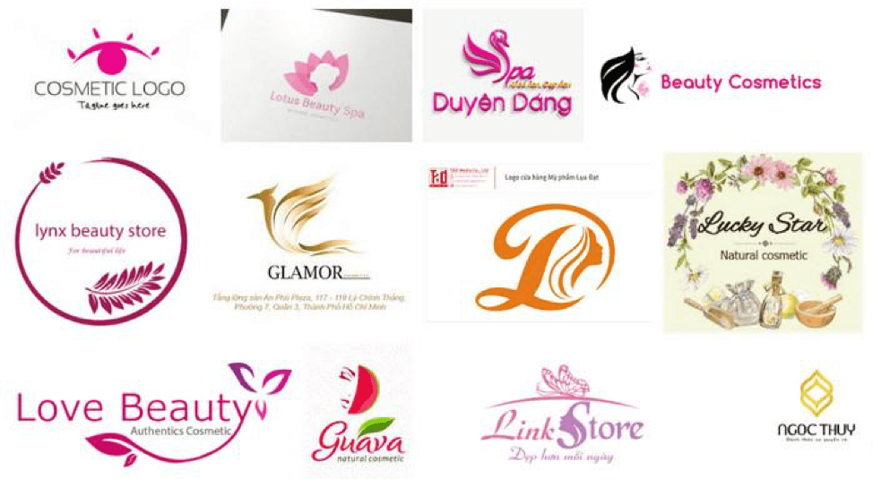 thiết kế logo cho shop mỹ phẩm
